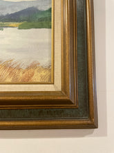 Load image into Gallery viewer, Watercolor Landscape of Mountains &amp; Lake by E. Rawls
