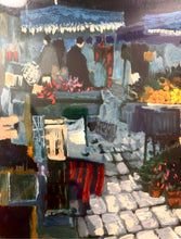 Load image into Gallery viewer, Framed Limited Edition Serigraph "The Fruit Market" by Claude Faucher, signed & numbered