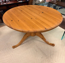 Load image into Gallery viewer, Round Pine Dining Table from Pottery Barn