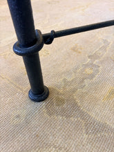 Load image into Gallery viewer, Rectangular Glass Top Coffee Table with Bronze Wrought Iron Base