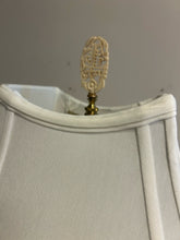 Load image into Gallery viewer, Chinese Gold Gilt Figural Lamp with Carved Finial