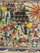 Load image into Gallery viewer, Framed Amate Painting on Amate Bark Paper by Felix Venancio R., signed