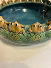Load image into Gallery viewer, Vintage Majolica Frog Bowl/Planter