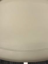 Load image into Gallery viewer, Three Swivel Counter Stools with Metal Base & Foot Rest in Cream Faux Leather Vinyl from Cumberland