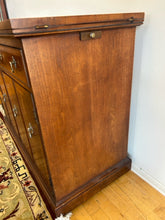 Load image into Gallery viewer, Georgian Banded Mahogany Flip Top Server on Wheels from Craig Furniture
