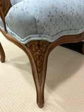 Load image into Gallery viewer, Antique Louis XV Carved Wood Frame Upholstered Arm Chair
