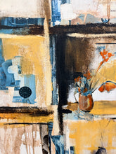Load image into Gallery viewer, Large Contemporary Original Oil Mixed Media Painting by Helen Zarin, signed