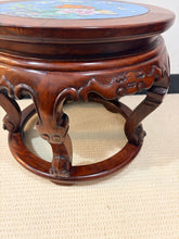 Load image into Gallery viewer, Accent Table/Plant Stand with Cloisonne Inlay