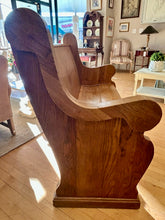 Load image into Gallery viewer, Vintage Oak Church Pew
