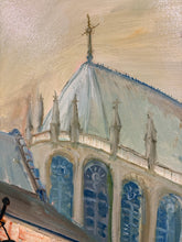 Load image into Gallery viewer, Original Expressionist Oil Painting of Aachen Street by Gus Hunkele, signed