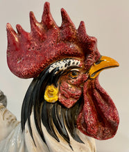 Load image into Gallery viewer, Hand Painted Ceramic Rooster Sculpture from Intrada Italy