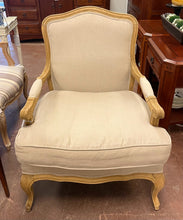 Load image into Gallery viewer, Light Tan Upholstered Bergere Chair
