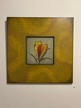Load image into Gallery viewer, Floral Art Print on Wood Panel by Chip DuPont, signed - Yellow