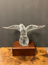 Load image into Gallery viewer, Hand Formed Crystal Eagle on Ball Designed by James Houston for Stueben Crystal