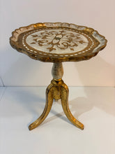Load image into Gallery viewer, Petite Vintage Italian Florentine Pie Crust Side Table