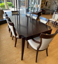 Load image into Gallery viewer, Mahogany Dining Table, 2 Arm Chairs &amp; 8 Side Chairs, Two 22" Leaves and Custom Pads from Polidordesign
