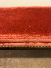 Load image into Gallery viewer, Velvet Upholstered Bench with  Nailhead Trim
