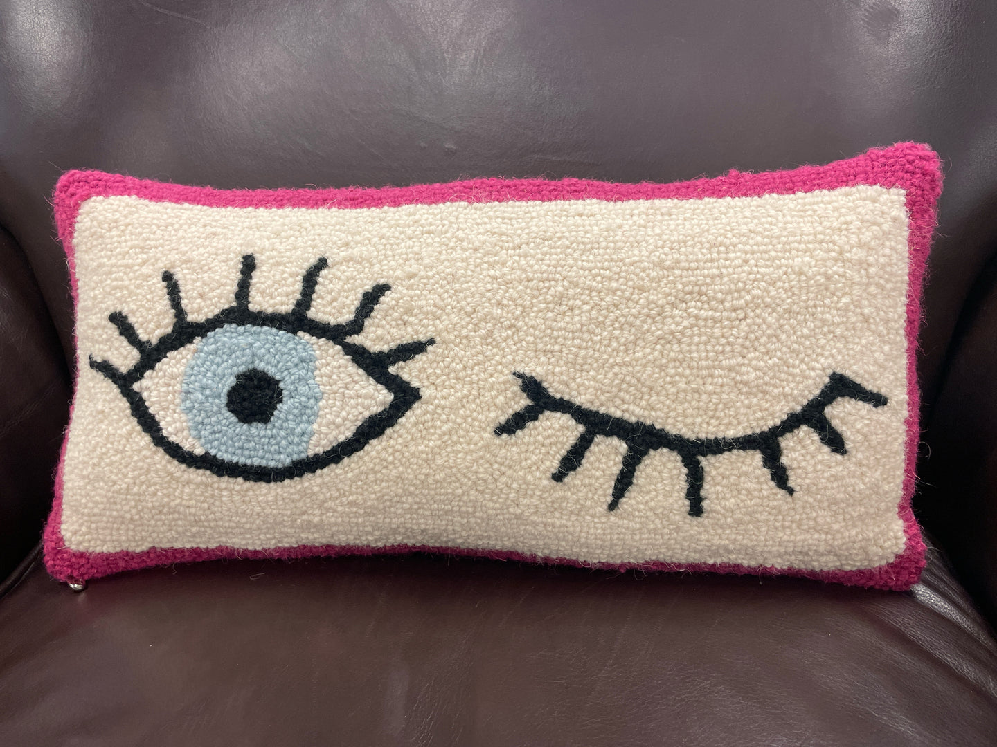 Wink Wool Hook Pillow