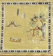 Load image into Gallery viewer, Framed Silk Embroidery of Chinese Water Scene
