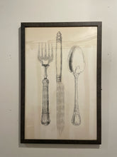 Load image into Gallery viewer, Bon Appetit Fork, Knife &amp; Spoon Print
