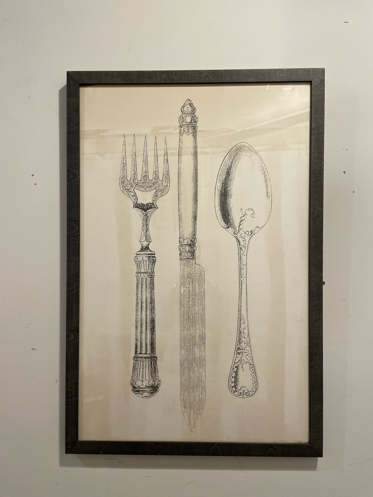 Bon Appetit Fork, Knife & Spoon Print