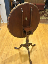 Load image into Gallery viewer, Hand Carved Mahogany Tilt Top Pie Crust Table from Baker Furniture
