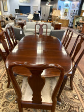 Load image into Gallery viewer, Dining Room Table, 6 Side Chairs with 2 Leaves &amp; Pads from Ethan Allen
