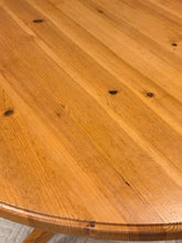 Load image into Gallery viewer, Round Pine Dining Table from Pottery Barn
