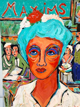 Load image into Gallery viewer, Original Expressionist Painting, "Maxims" by Ron Rubin, signed- Painted on Board/Unframed
