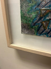 Load image into Gallery viewer, Colorful Abstract in White Washed Wood Frame
