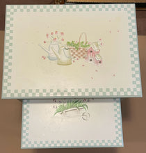Load image into Gallery viewer, Two Garden Motif Nesting Tables
