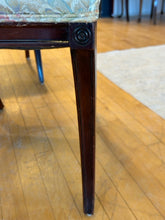 Load image into Gallery viewer, Four Mahogany Sleigh Back  Side Chairs with  Brocade Upholstery
