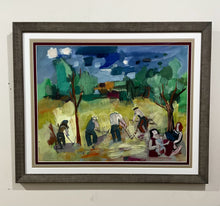 Load image into Gallery viewer, Original Gouache &amp; Pastel on Paper of Harvest Scene by Maurice Empi, signed
