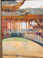 Load image into Gallery viewer, Framed Art Print "Wind &amp; Rain Bridge" by Nancie King Mertz, signed with Certificate of Authenticity
