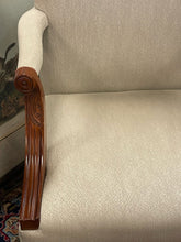 Load image into Gallery viewer, Neutral Colored Arm Chair with Claw Feet Thomasville Furniture

