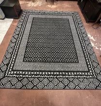 Load image into Gallery viewer, Black and White Contemporary Area Rug, Made in Turkey - 100% Polypropylene
