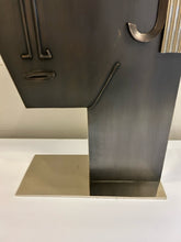 Load image into Gallery viewer, Vintage Metal Cubism Abstract Head Vase in the Manner of Franze Hagenauer
