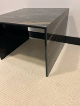 Load image into Gallery viewer, Colibri Ponte Porcelain on Tempered Glass End Table
