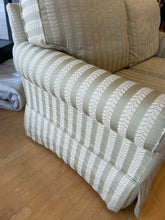 Load image into Gallery viewer, Green &amp; Cream Upholstered  Loveseat from Plunkett Furniture
