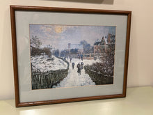 Load image into Gallery viewer, Framed Print of Monet&#39;s &quot;Boulevard Saint-Denis, Argenteuil, in Winter&quot;
