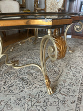 Load image into Gallery viewer, Brass and Glass Coffee Table from  Marge Carson Furniture

