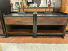 Load image into Gallery viewer, Pair of Forsyth One Drawer Nightstands from Crate &amp; Barrel
