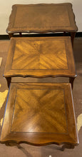 Load image into Gallery viewer, Set of Three Louis XV Style Mahogany Nesting Tables
