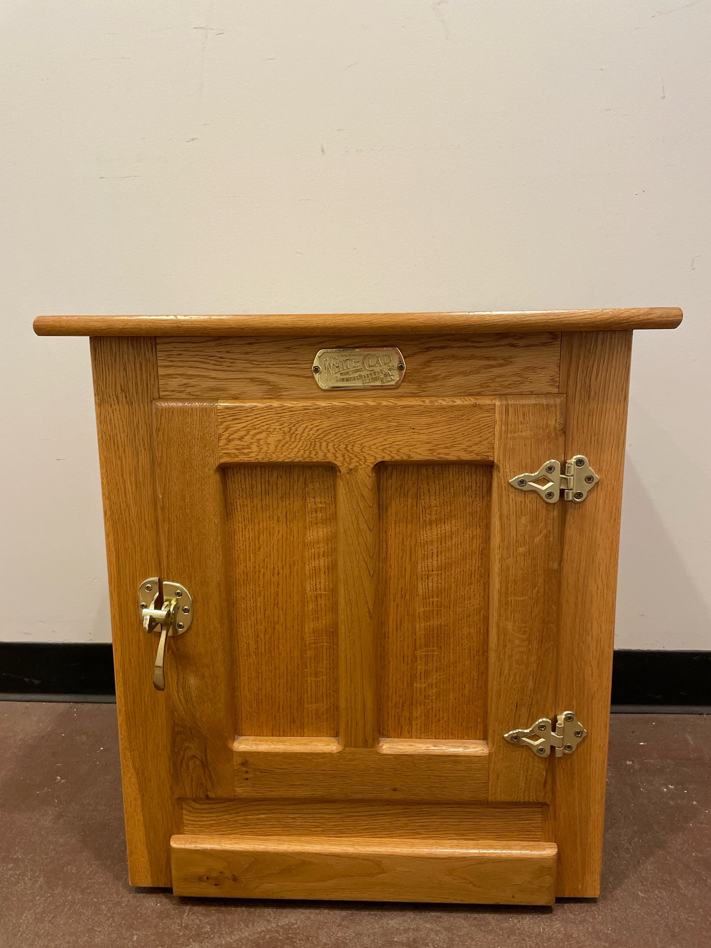 Oak Wood Ice Box Cabinet from White Clad Furniture