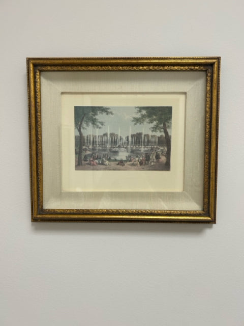 Framed Print of the  Fountains at Palace of Versailles by Isidore Deroy