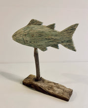 Load image into Gallery viewer, Nautical Seaside Driftwood Decorative Fish
