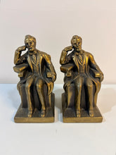Load image into Gallery viewer, Pair of Vintage Brass Abraham Lincoln Bookends
