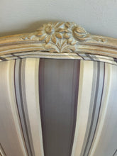 Load image into Gallery viewer, Pair of Vintage French Louis XV Style Fauteuils with Striped Upholstery
