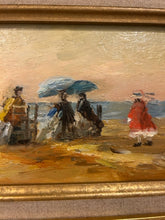 Load image into Gallery viewer, Vintage Seaside Impressionist Oil Painting (III), signed

