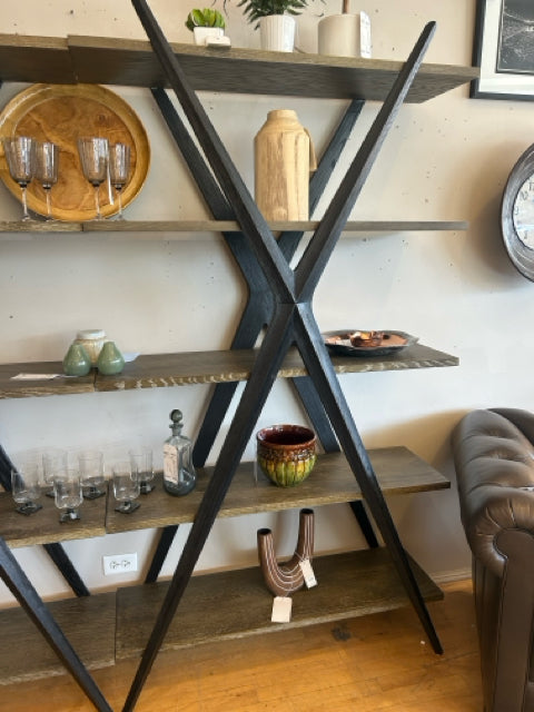 Xander Bookcase in Light Burnt Oak from Arhaus